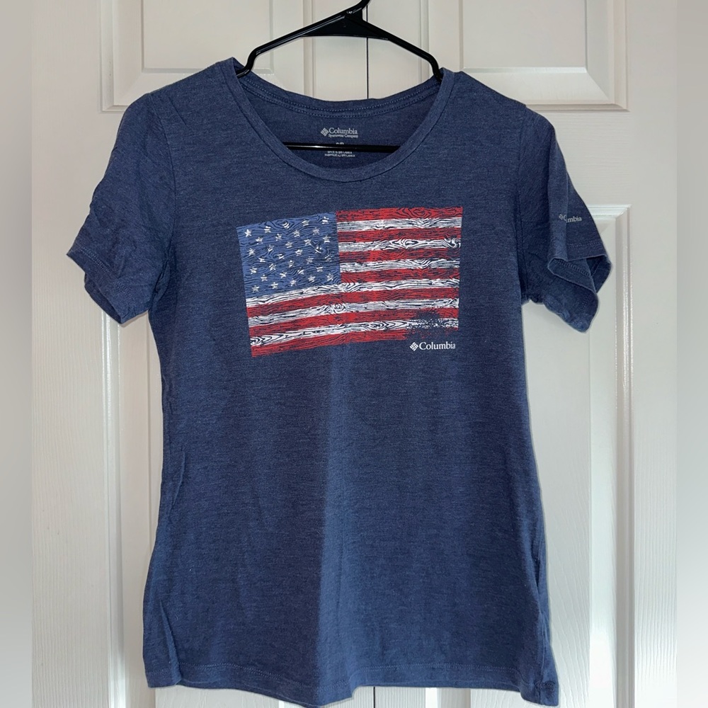 American Flag Columbia Shirt